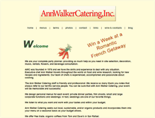 Tablet Screenshot of annwalkercatering.com